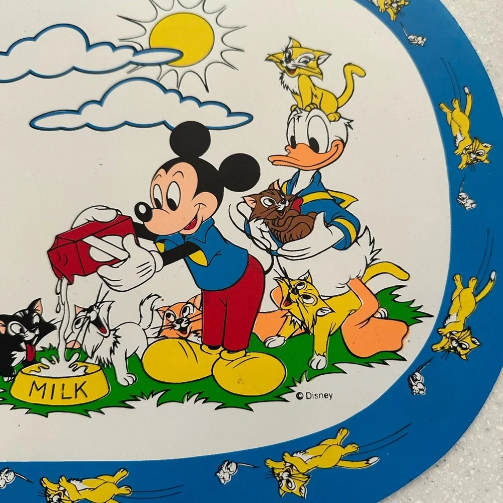Vintage Disney Mickey Mouse & Friends Disney Babies Colorful Placemats! 1984